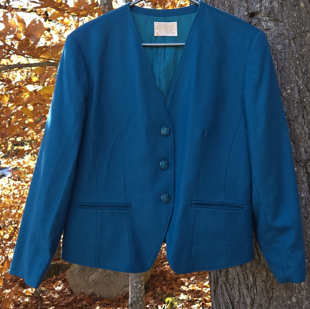 Pendleton Virgin Wool Blazer - Small Size 16 (Mor… - image 1
